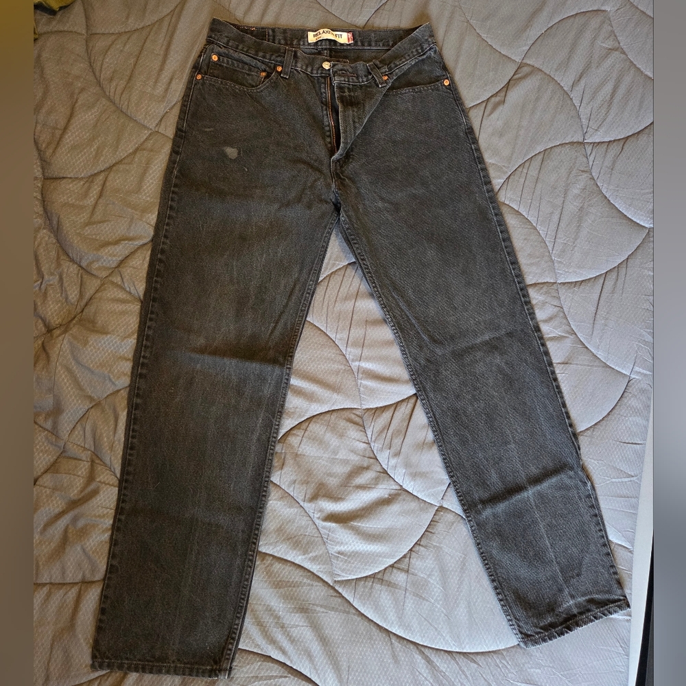 Levi's Dark Gray Relaxed Fit Jeans